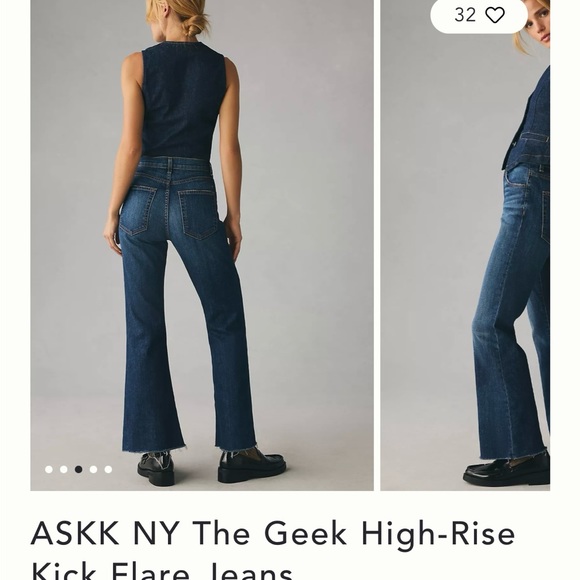 ASKK NY Geek jeans size 24 - Picture 4 of 8